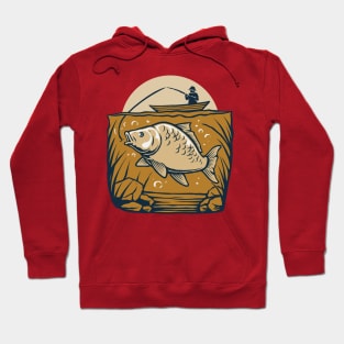 fishing big fish Hoodie